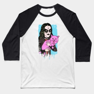 metal head pink cat Baseball T-Shirt